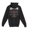 Rocklahoma 2025 lineup printed on the back of the hoodie, with metal-style “Rocklahoma” text above and “Pryor, Oklahoma – 2025” at the bottom.