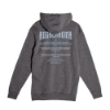 Back of hoodie printed with the full Rocklahoma 2025 lineup in white and light blue beneath a large “Rocklahoma” text.