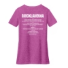 Back of Rocklahoma Crest Tee showing 2025 band lineup text in white